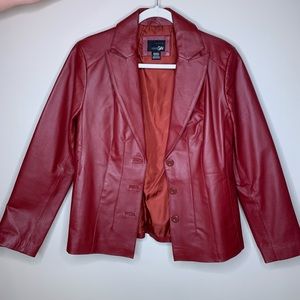 East 5th Brick Red Genuine Leather Women’s Jacket